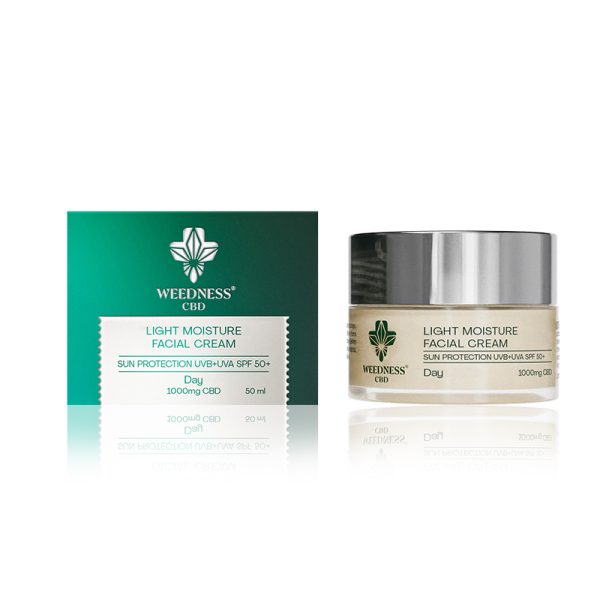 Tagesgesichtscreme mit Sonnenschutz LSF 50 und 1000 mg CBD