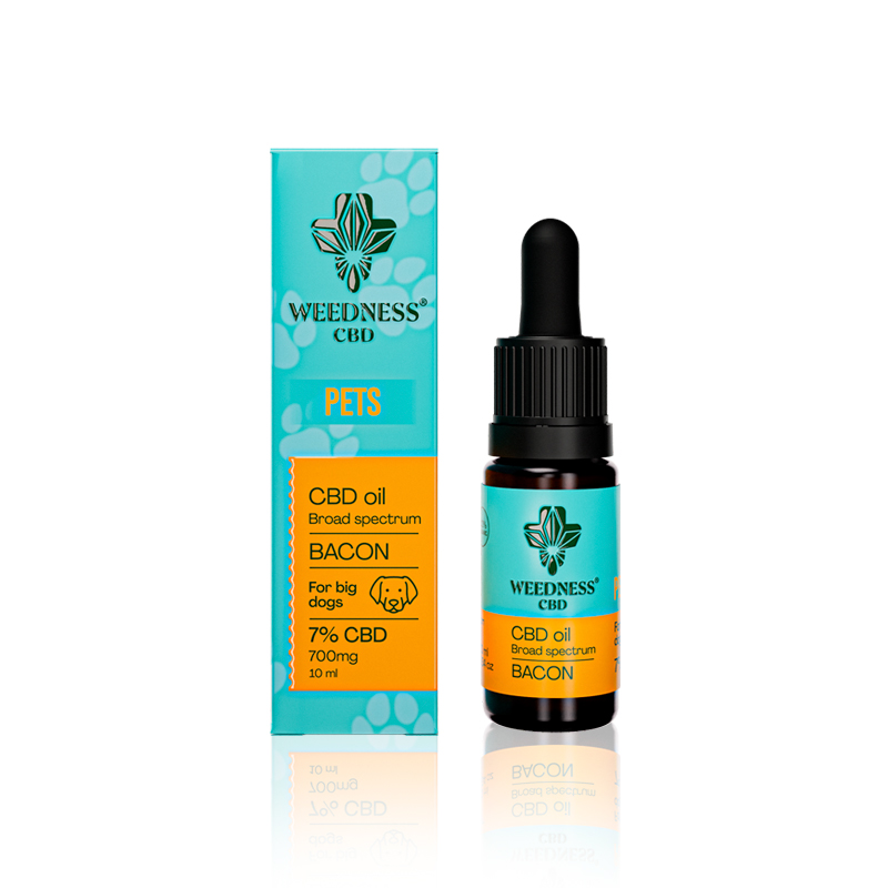 Aceite CBD Perros Grandes - 7% Sabor Bacon