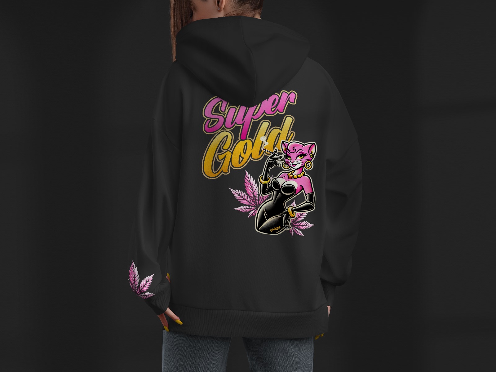 Sudadera Super Gold Rosa